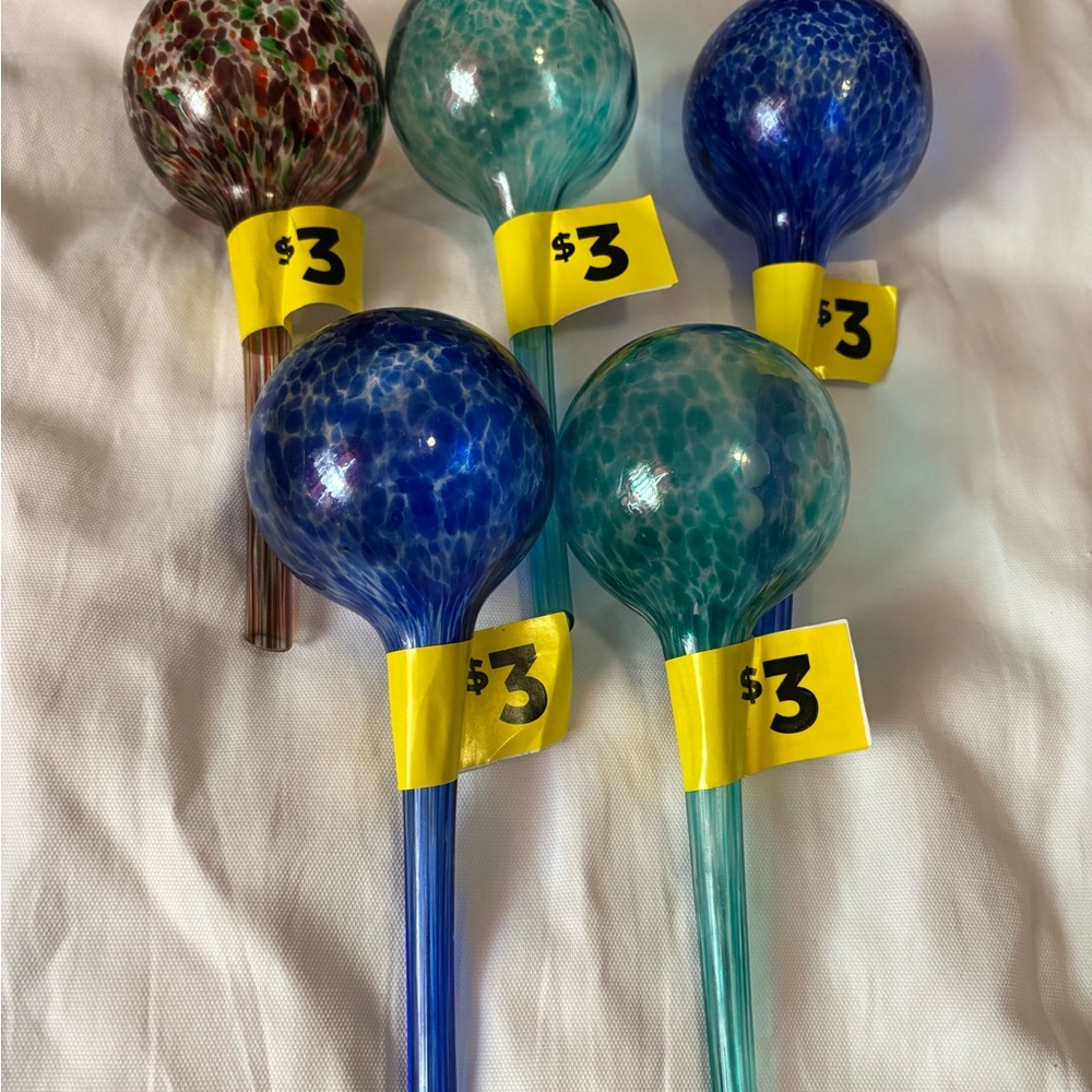 Colorful Glass Watering Globes for Plants